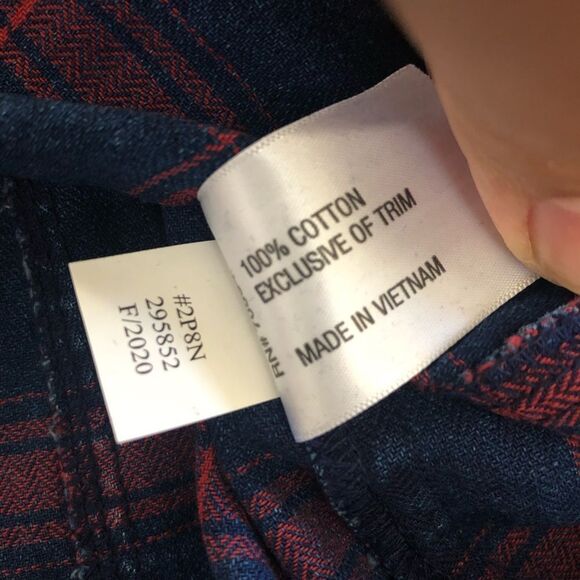 Orvis Womens Long Sleeve Button Up Flannel Shirt Size Small Work Hiking Fishing - Picture 9 of 12